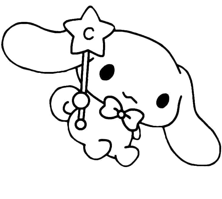Yazdırılabilir Cinnamoroll Boyama Sayfası