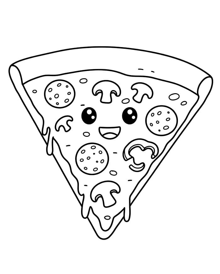 Pizza Boyama Sayfaları