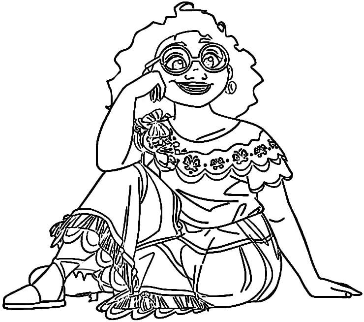 5 Yaş Çocuklar İçin Encanto Boyama Sayfası