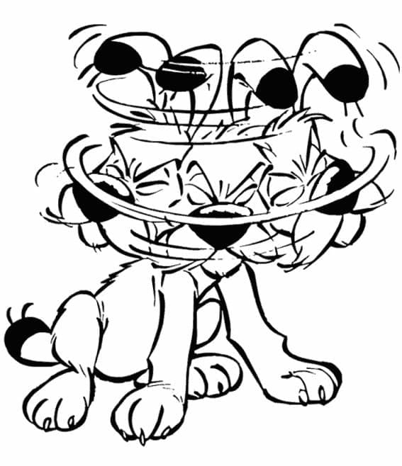 Asteriks ve Oburiks Yazdırılabilir Boyama Sayfası