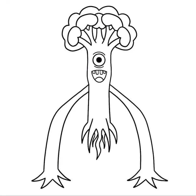 Basit Garten of Banban Boyama Sayfası