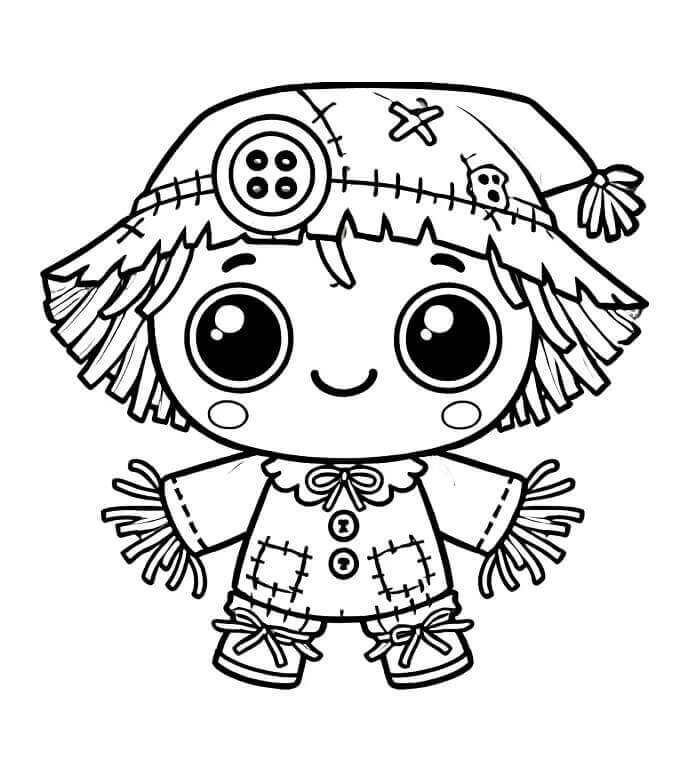 Bebek Korkuluk Boyama Sayfası