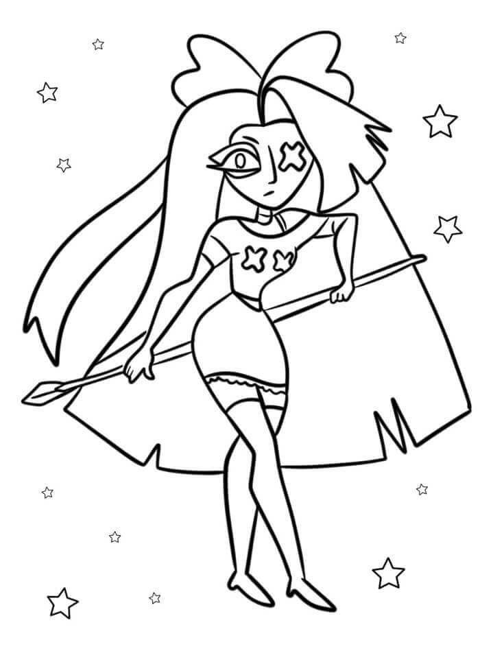 Bedava Hazbin Hotel Boyama Sayfası