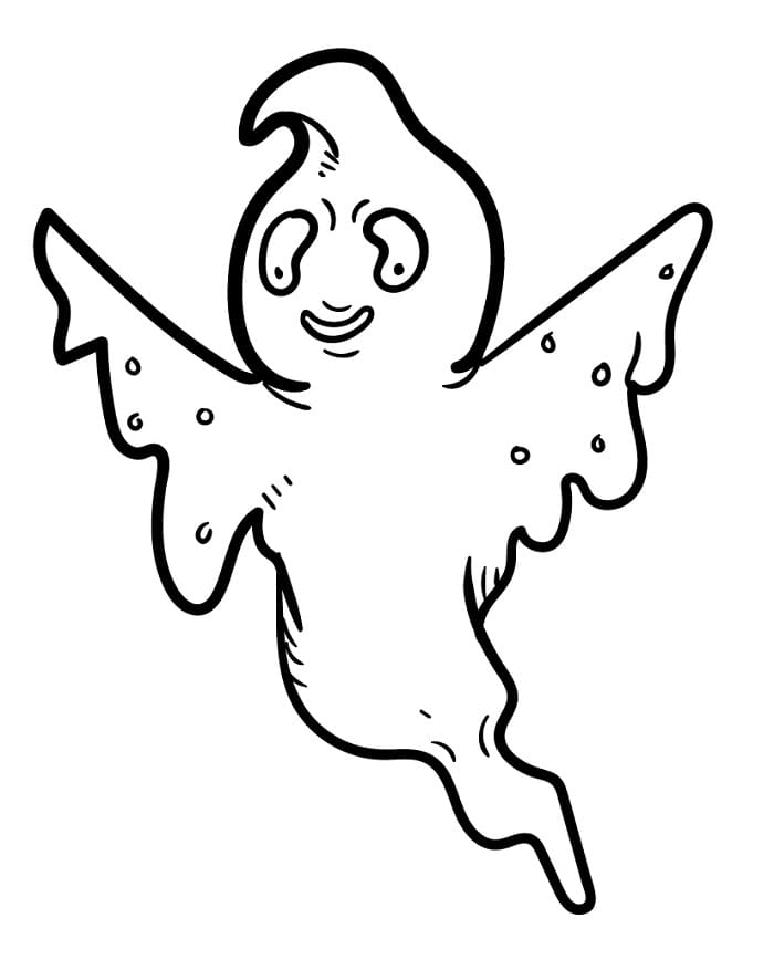 Çirkin Hayalet Boyama Sayfası