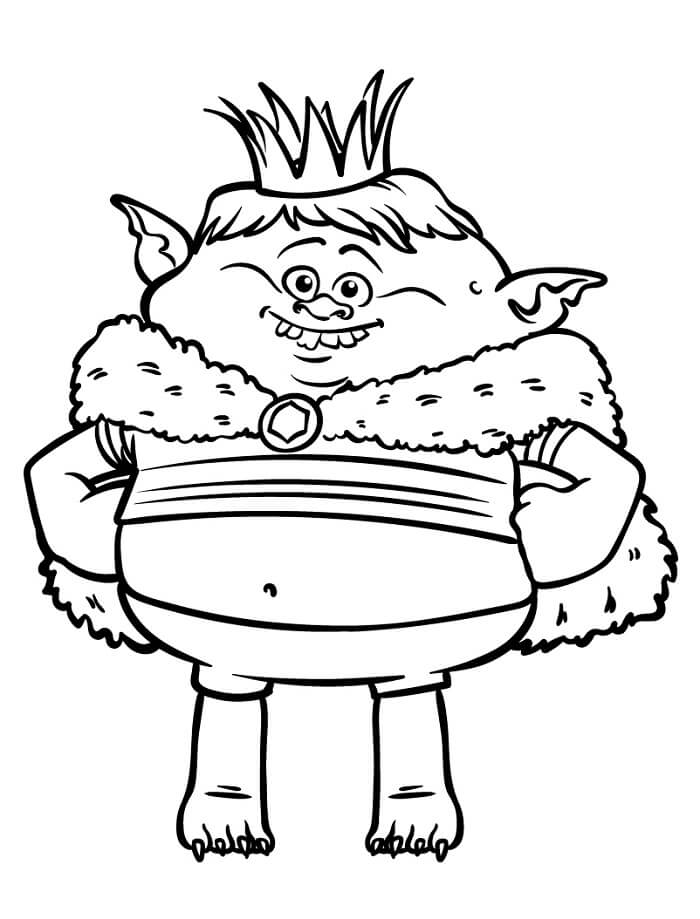 Çizgi Troller Boyama Sayfası