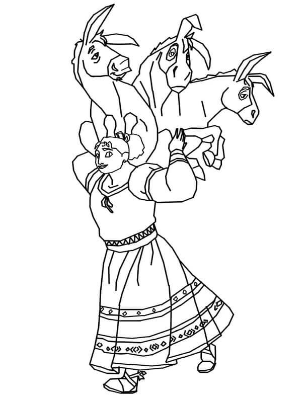 Çocuklar İçin Bedava Encanto Boyama Sayfası