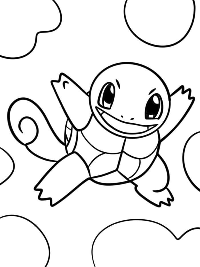 Çocuklar İçin Bedava Squirtle Boyama Sayfası