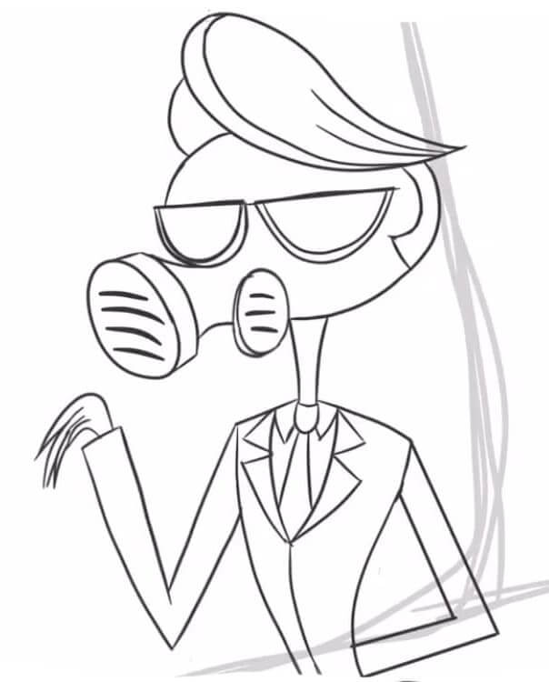 Çocuklar İçin Hazbin Hotel Boyama Sayfası