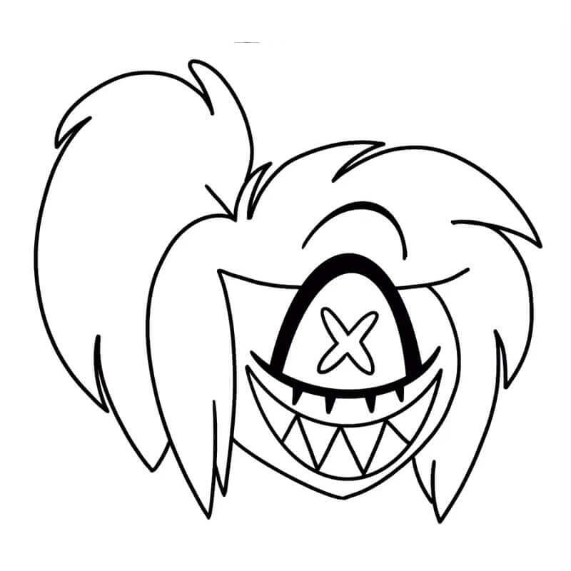 Çocuklar İçin Ücretsiz Hazbin Hotel Boyama Sayfası