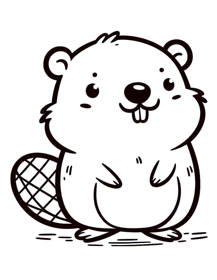 Dostça Kunduz Boyama Sayfası