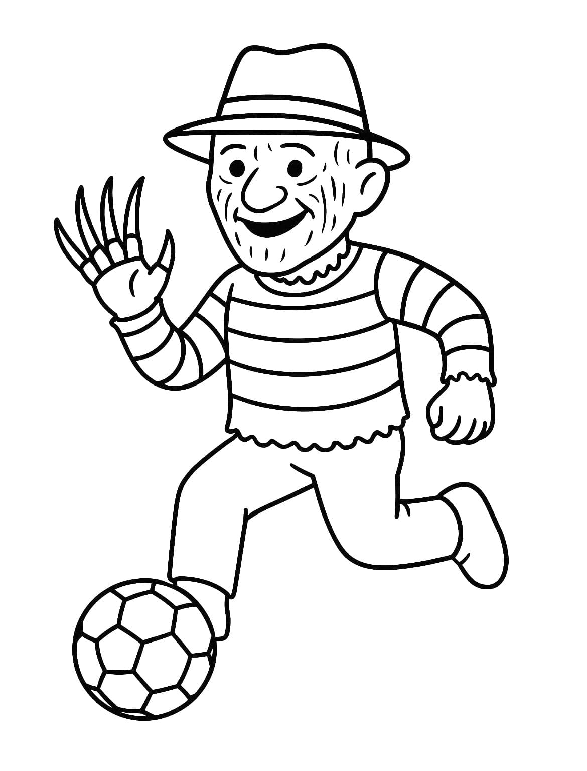 Freddy Krueger Ücretsiz Boyama Sayfası