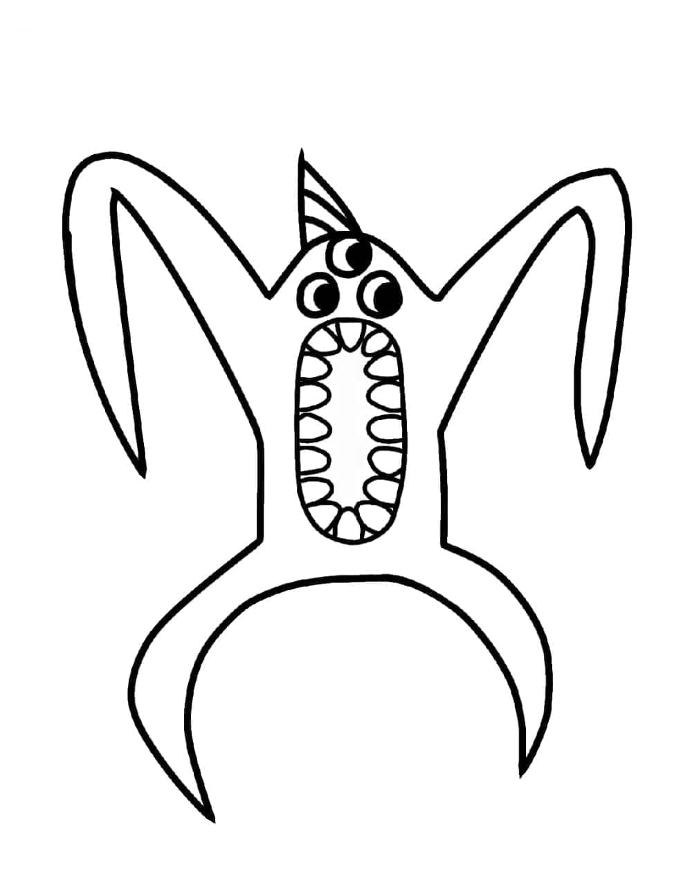 Garten of Banban 3 Yaş Çocuklar İçin Boyama Sayfası