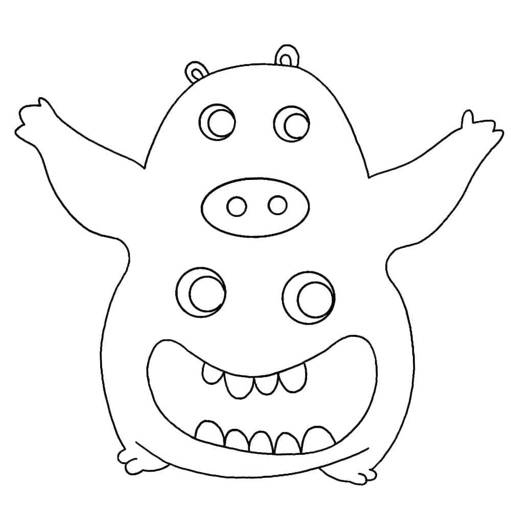 Garten of Banban 4 Yaş Çocuklar İçin Boyama Sayfası