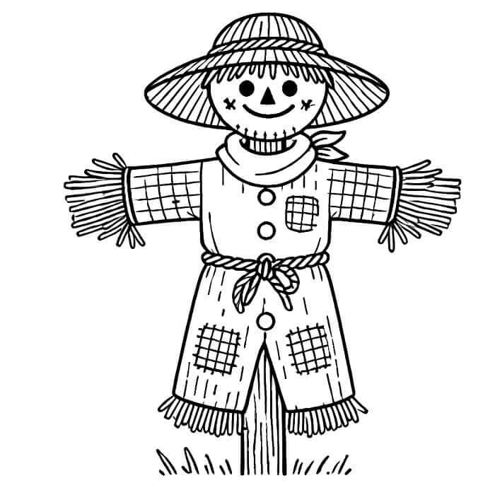 Gülen Korkuluk Boyama Sayfası