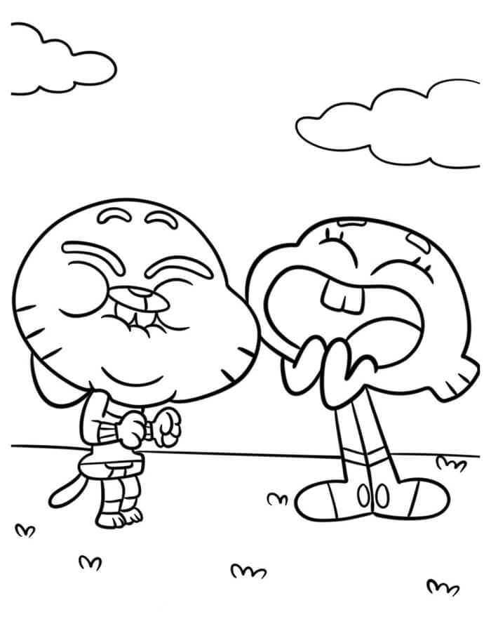 Gumball (11) Boyama Sayfası