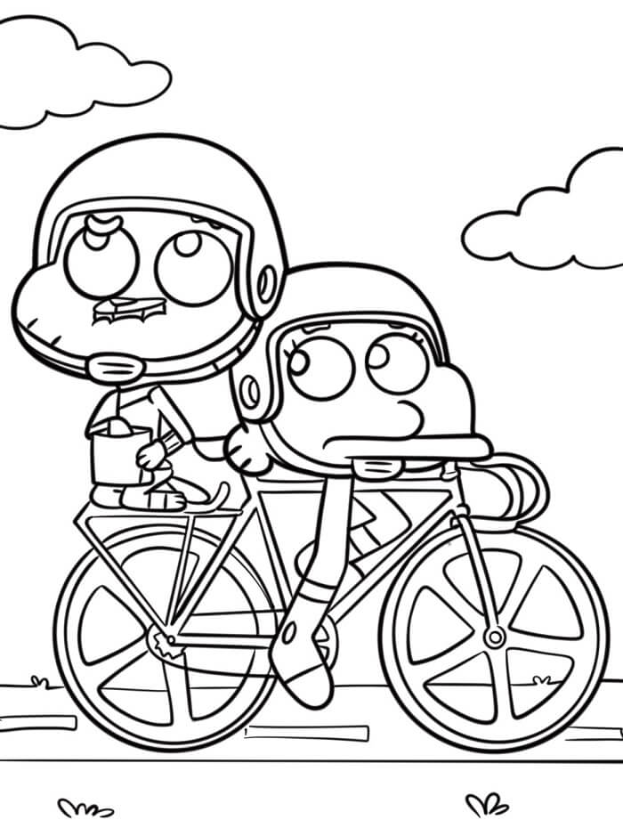 Gumball (13) Boyama Sayfası