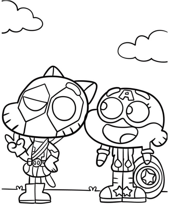 Gumball (14) Boyama Sayfası