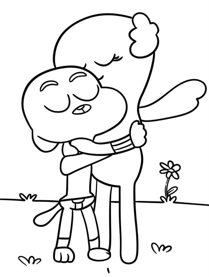 Gumball (15) Boyama Sayfası