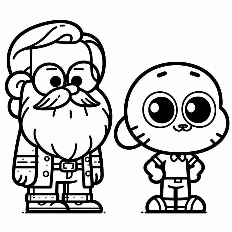 Gumball (17) Boyama Sayfası