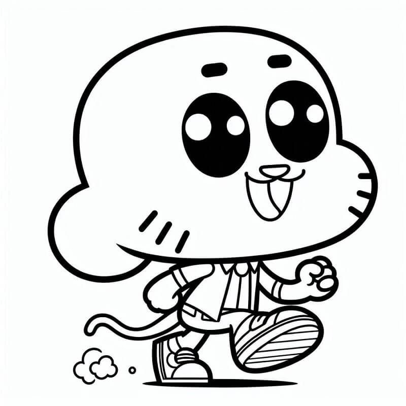 Gumball (18) Boyama Sayfası