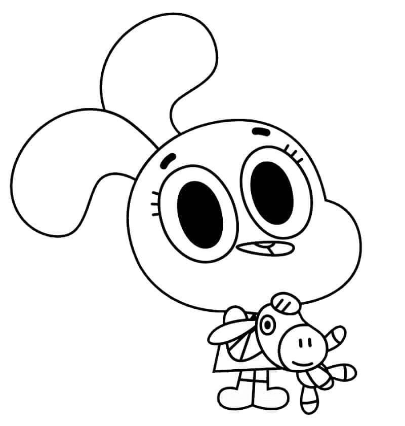 Gumball (19) Boyama Sayfası