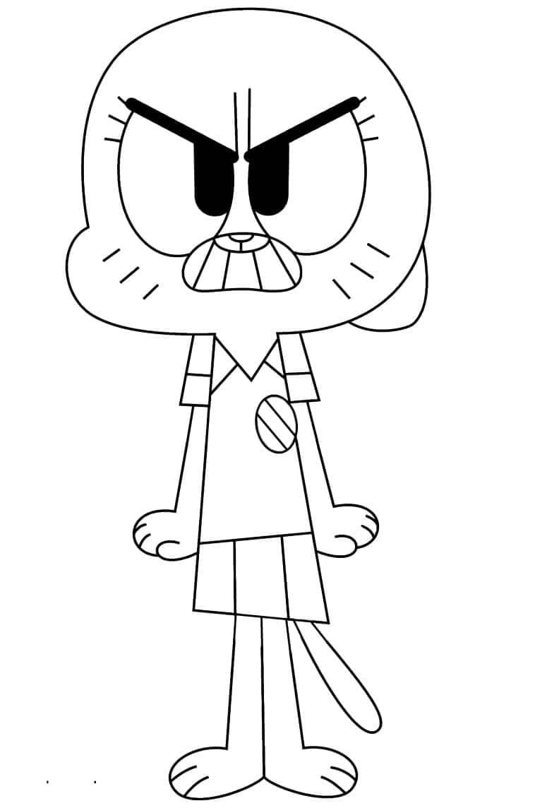 Gumball (3) Boyama Sayfası