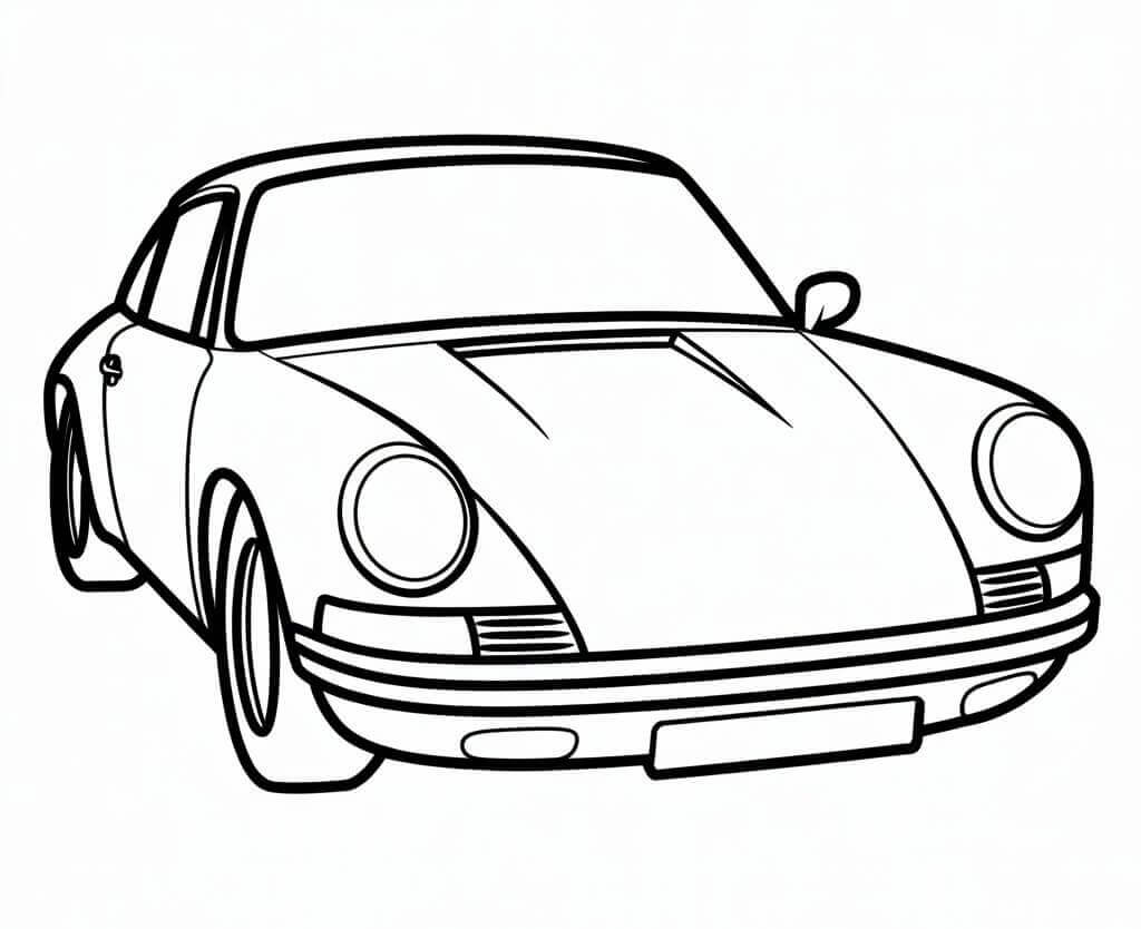 Güzel Porsche Boyama Sayfası