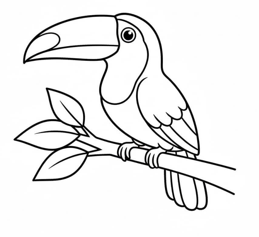 Güzel Tukan Boyama Sayfası