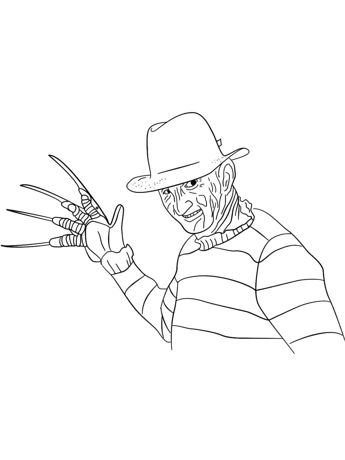 Harika Freddy Krueger Boyama Sayfası