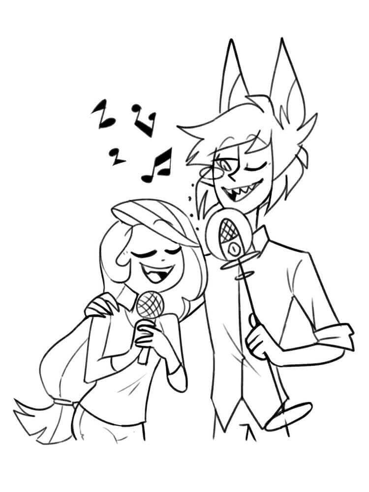 Hazbin Hotel (15) Boyama Sayfası