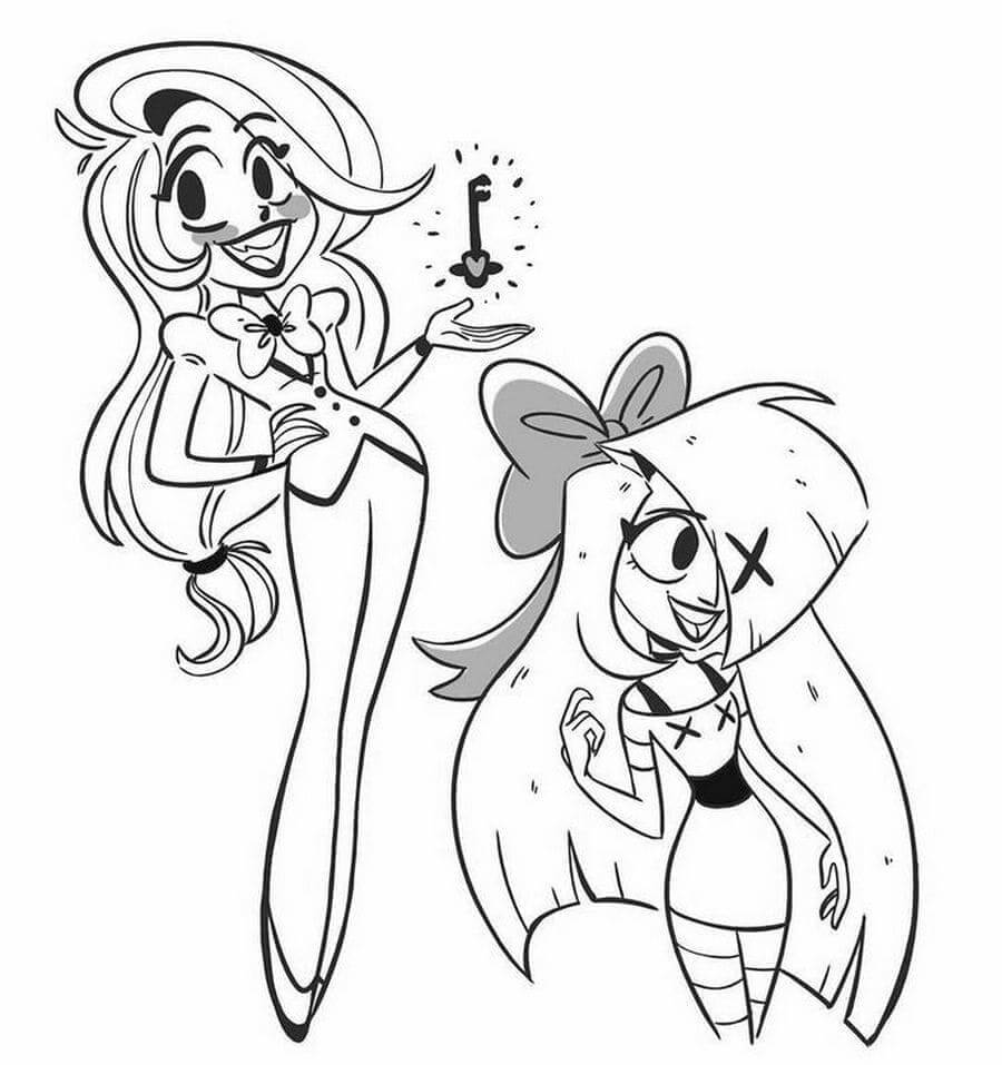 Hazbin Hotel (9) Boyama Sayfası