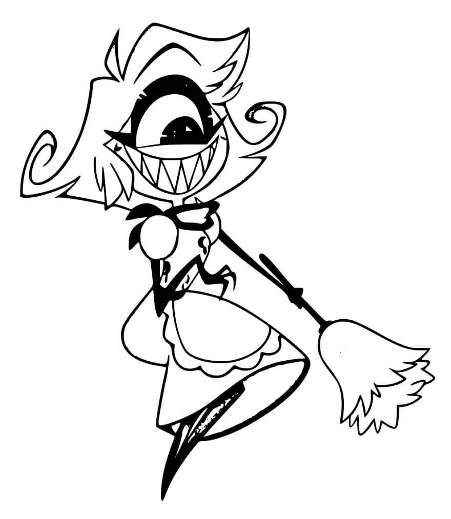 Hazbin Hotel Görseli Boyama Sayfası