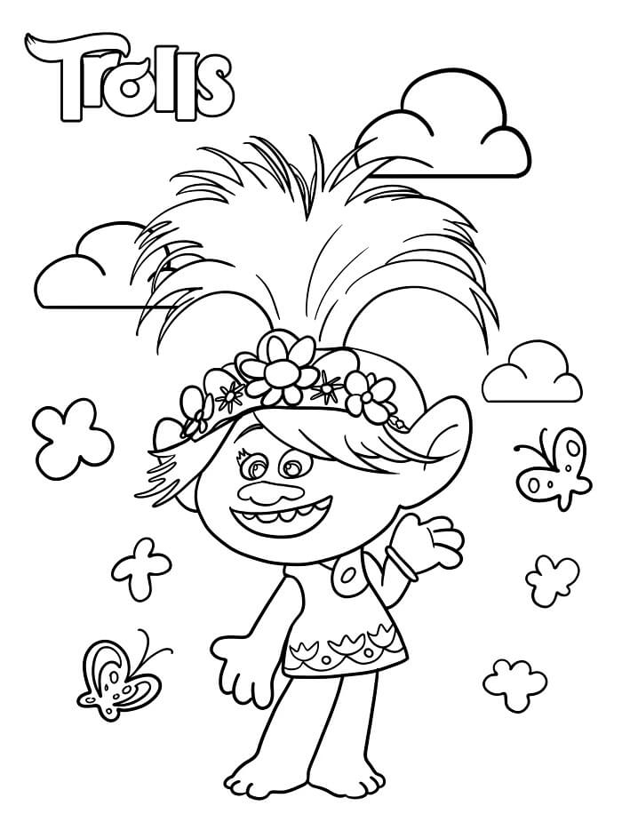 Hoş Troller Boyama Sayfası