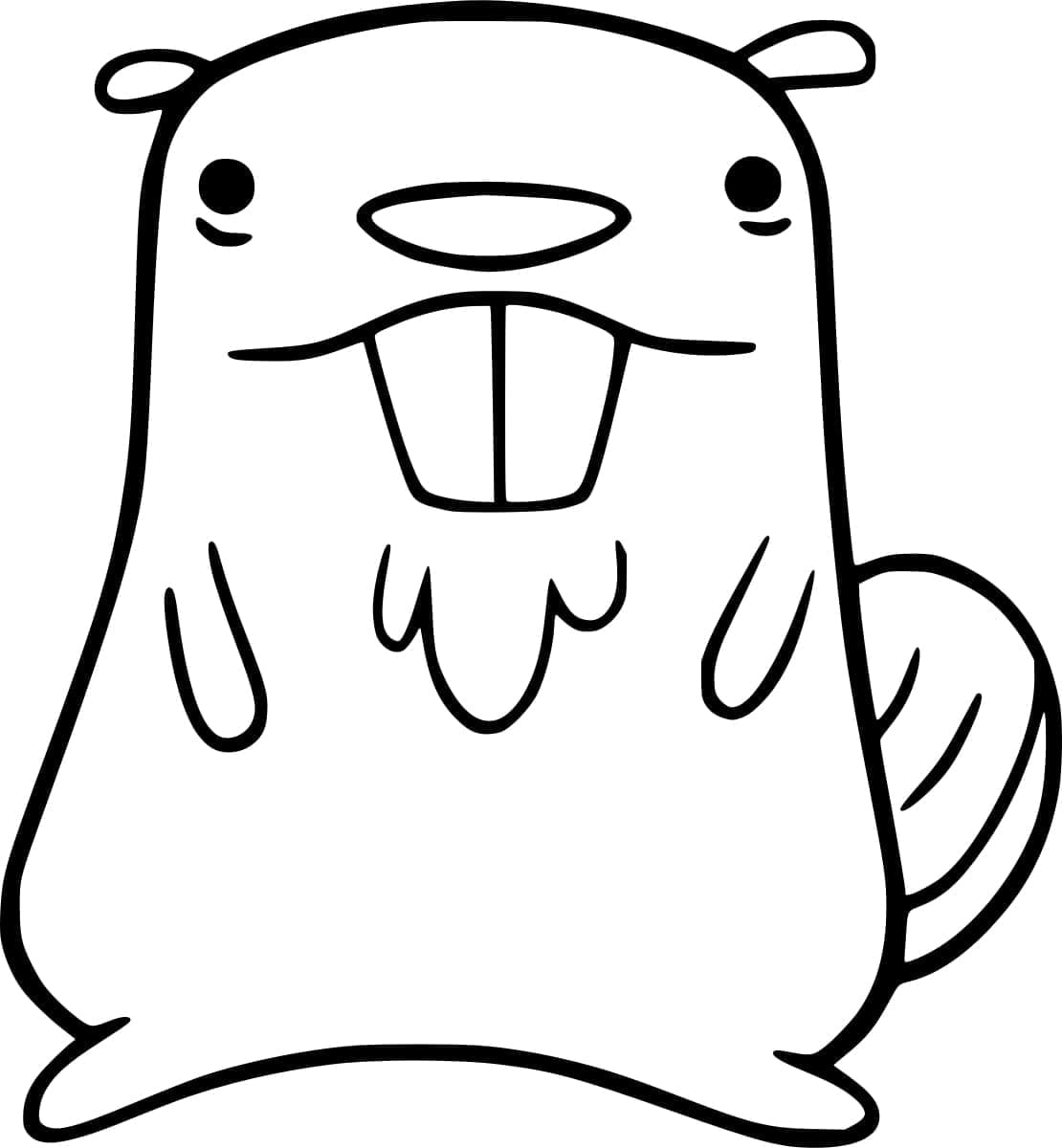 Kolay Kunduz Boyama Sayfası