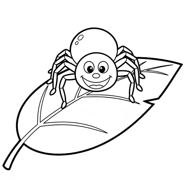 Korkunç Örümcek Boyama Sayfası