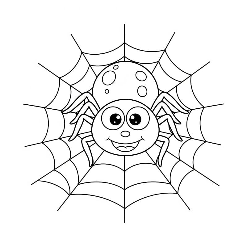 Kötü Örümcek Boyama Sayfası