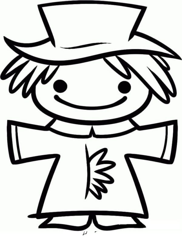 Küçük Korkuluk Boyama Sayfası