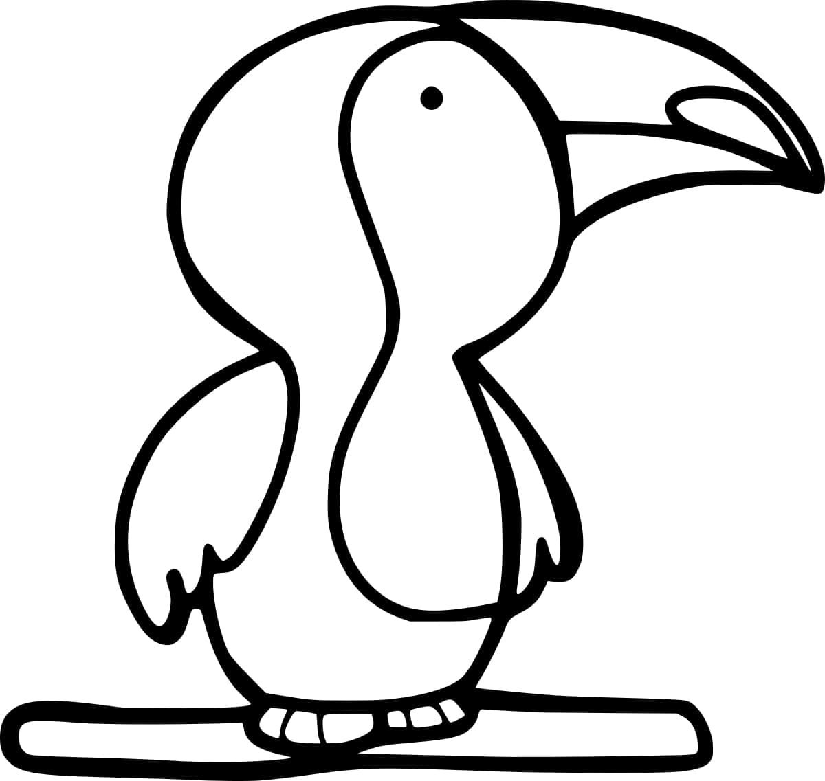 Küçük Tukan Boyama Sayfası