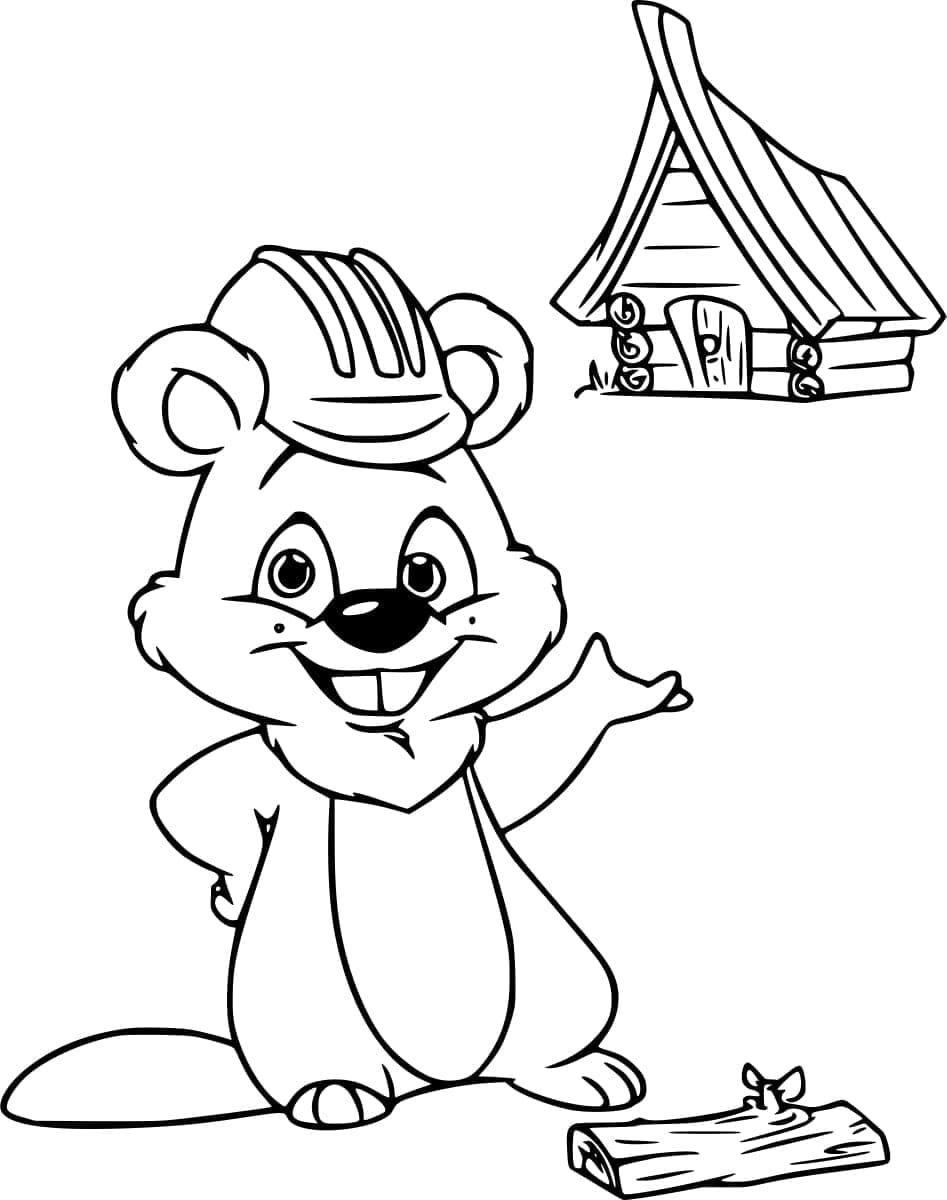 Kunduz İşçi Boyama Sayfası