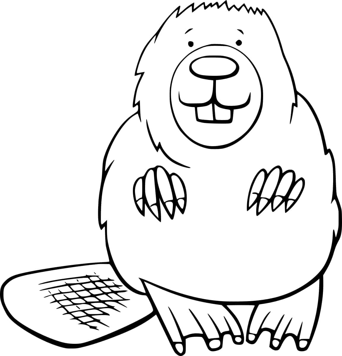 Kunduz Ücretsiz Çocuklara Boyama Sayfası