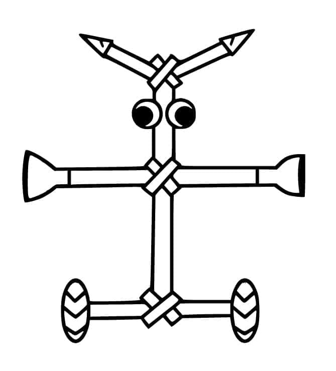 Mr. Kabob Man Garten of Banban Boyama Sayfası