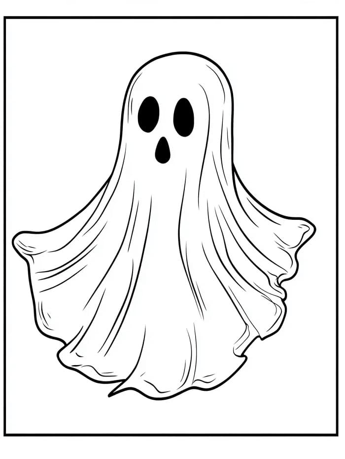 Normal Hayalet Boyama Sayfası