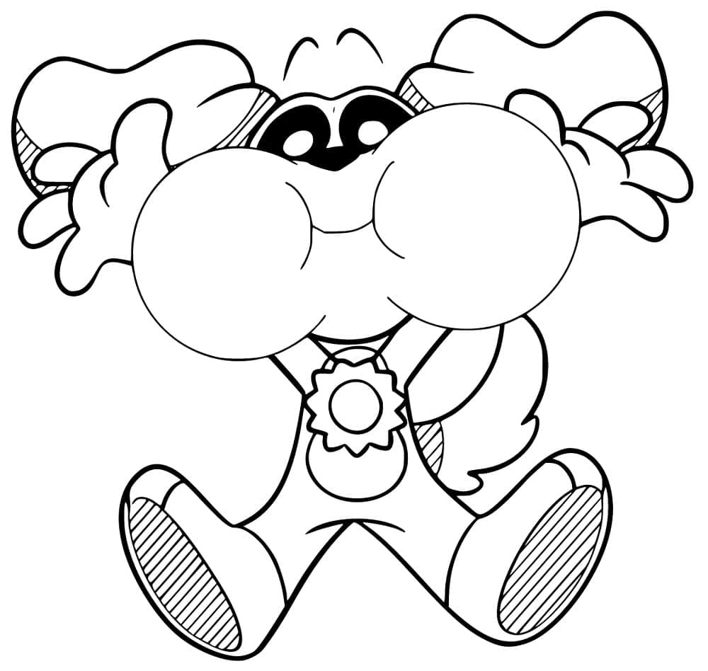 Poppy Playtime Dogday Boyama Sayfası