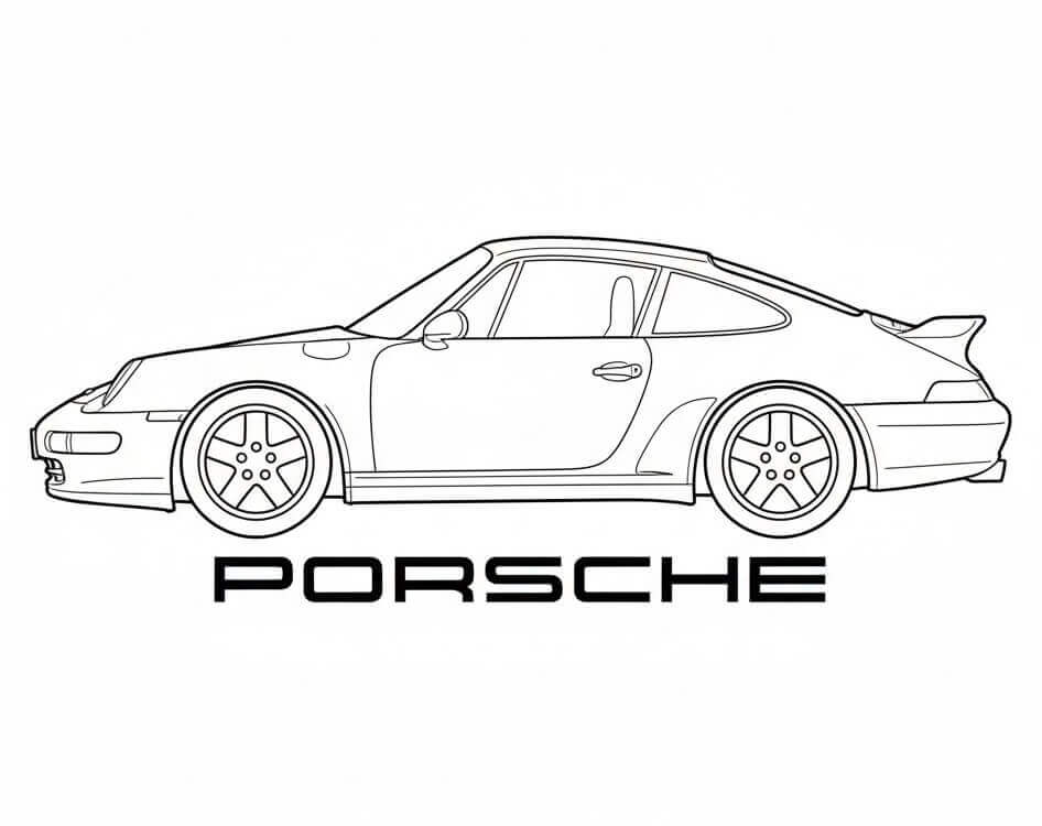 Porsche Bedava Boyama Sayfası
