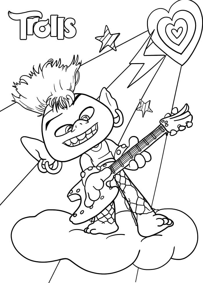 Sevimli Troller Boyama Sayfası