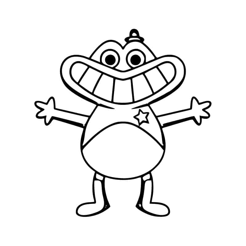 Sheriff Toadster Garten of Banban Boyama Sayfası