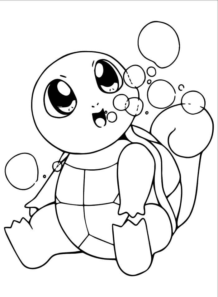 Squirtle (2) Boyama Sayfası