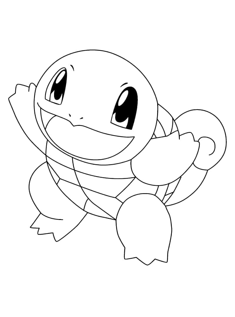 Squirtle Yazdırılabilir Boyama Sayfası