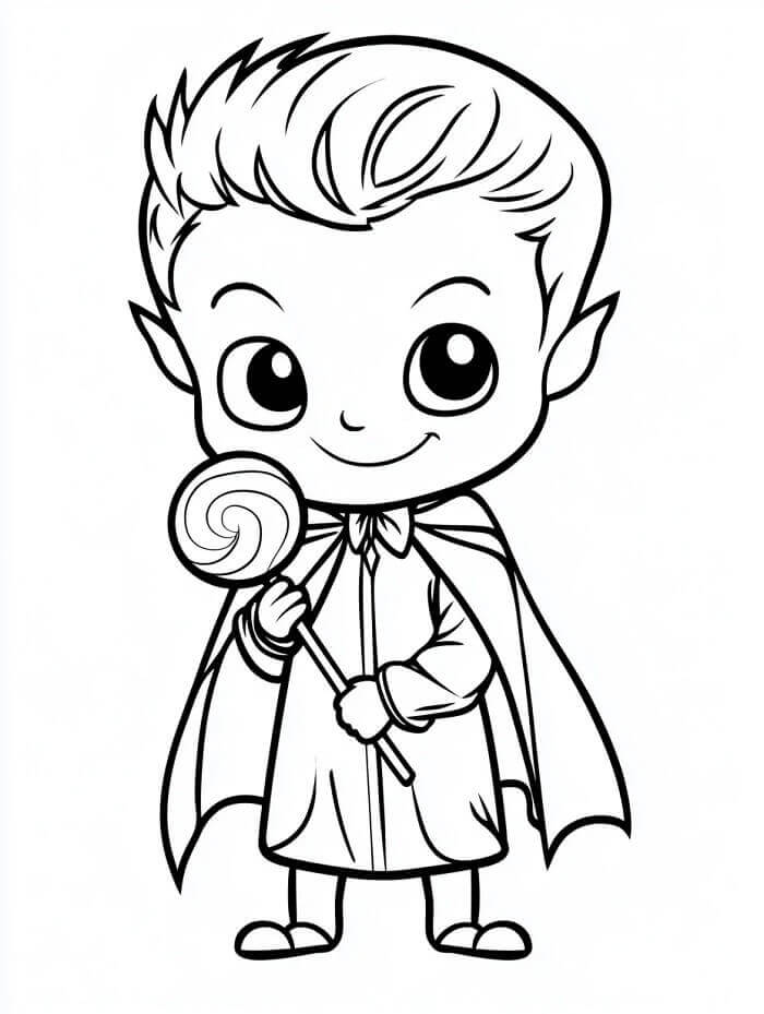 Standart Vampir Boyama Sayfası