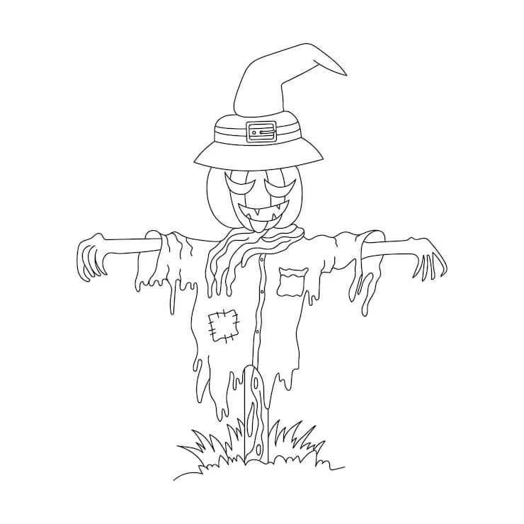 Temel Korkuluk Boyama Sayfası